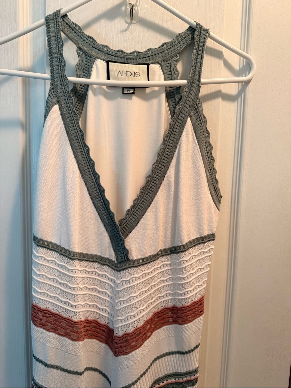 Alexis Allia Striped Knit Midi Dress Sz M - Picture 3 of 8